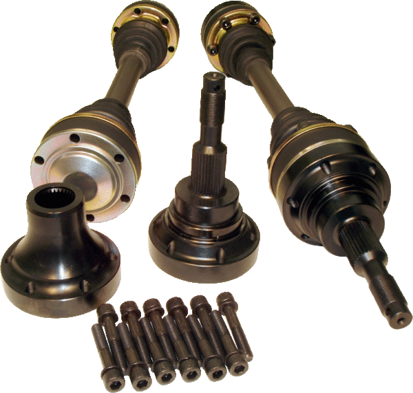 DODGE 1996-2000 Viper (with Quaife Differential) 1200HP Level 5 Direct Bolt-In Axles with Diff Stubs